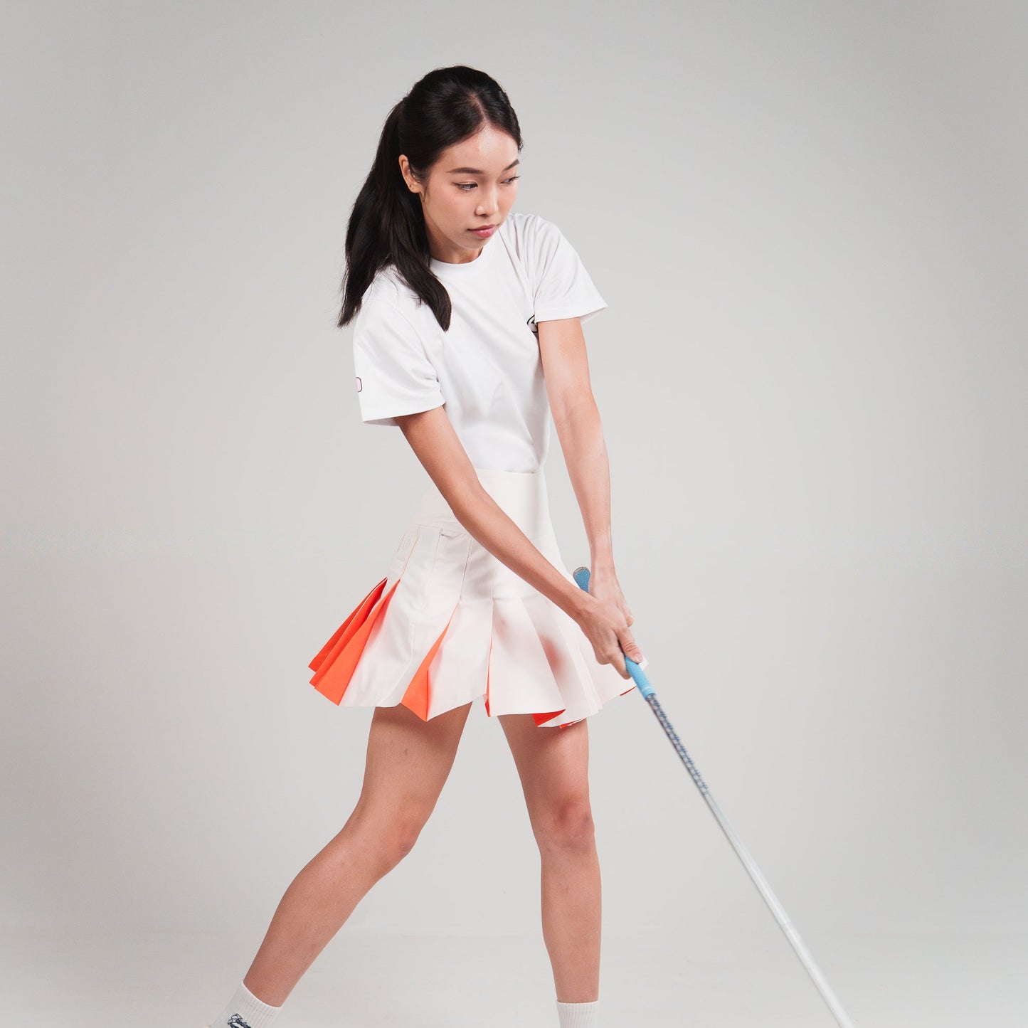 [TABB x Julie] Duo Skort | White / Orange