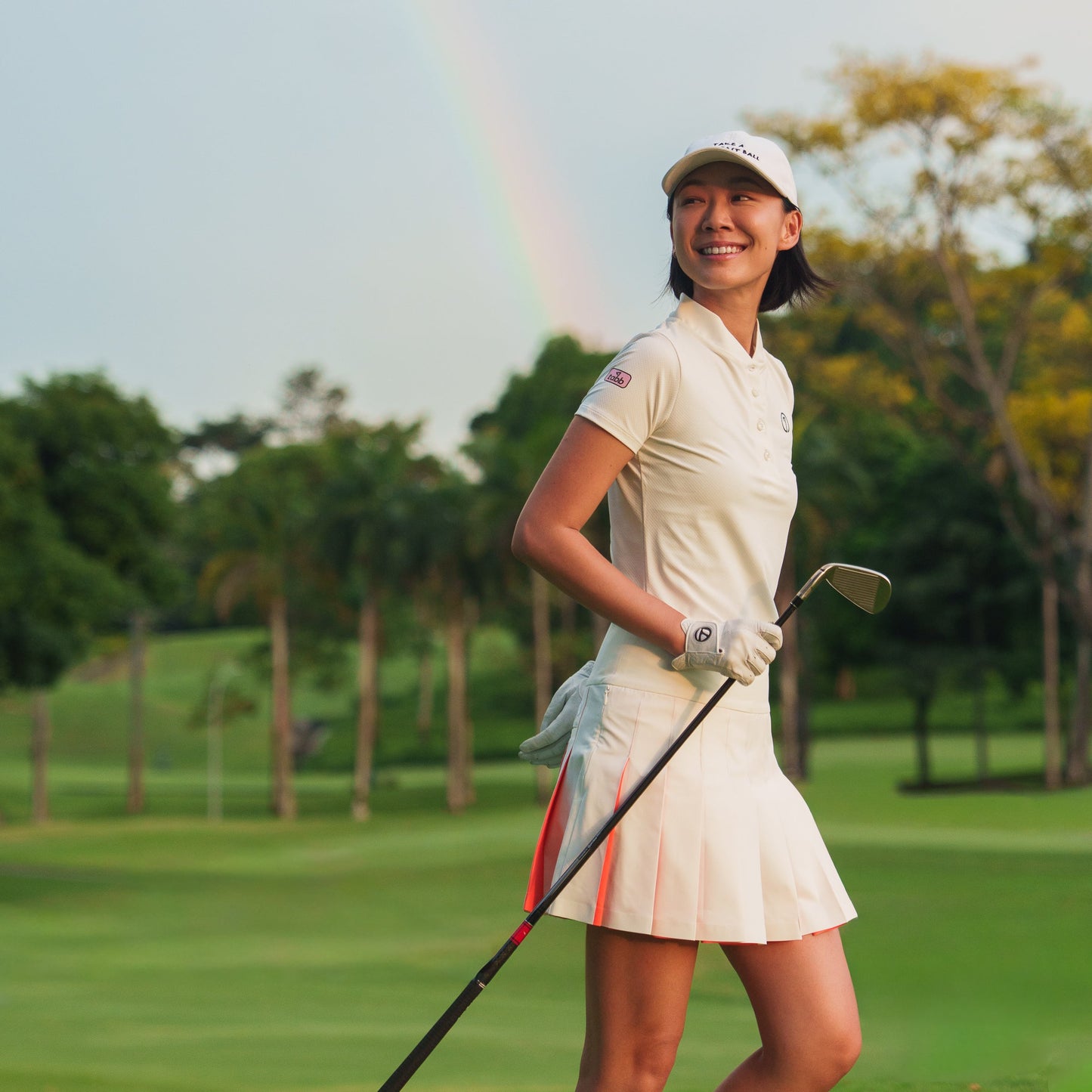 [TABB x Julie] Duo Skort | White / Orange